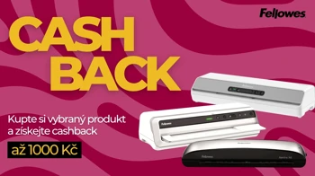 Fellowes cashback - až 1 000 Kč zpět!