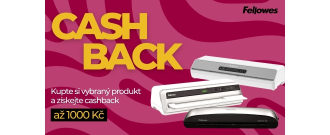 Fellowes cashback - až 1 000 Kč zpět!