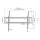 Držák Brateck LP73-69T pro TV 60"-120" 120kg polohovatelný nástěnný Heavy Duty