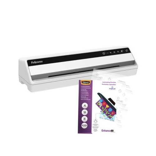Laminátor Fellowes SATURN A3 + laminovací fólie Fellowes A4-80mic ImageLast(100ks) + prodloužená záruka na 36 měsíců