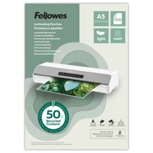 Laminovací fólie Fellowes A3 80 mic z recyklovaného materiálu (50%), matné