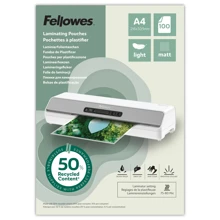 Laminovací fólie Fellowes A4 80 mic z recyklovaného materiálu (50%), matné