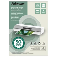 Laminovací fólie Fellowes A5 80 mic z recyklovaného materiálu (50%), lesklé