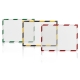 Magnetický rámeček Magnetofix A4 bezpečnostní červeno-bílý (5ks)