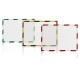 Magnetoplan Magnetofix magnetický rámeček A4 bezpečnostní červeno-bílý (5ks)