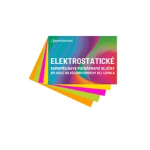 Poznámkové bločky elektrostatické Symbionotes 70x100 mm MIX 4 barev