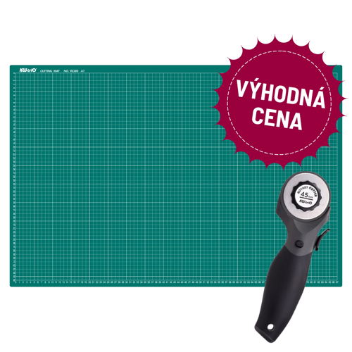 Řezací podložka KW Trio A1 60x90 cm + Rotační řezací nůž - VÝHODNÁ CENA