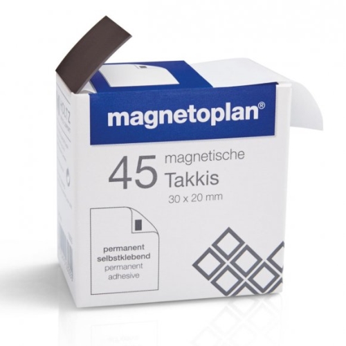 Samolepící magnety Magnetoplan Takkis 30 x 20 mm (45ks)